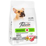 Felicia Hypoallergenic Düşük Tahıllı Kuzu Etli Küçük Irk Köpek Maması 3 Kg + Temizlik Mendili