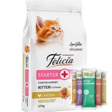 Felicia Hypoallergenic Starter Care Kitten Düşük Tahıllı Tavuklu Yavru Kedi Maması 12 Kg + 5 Adet Wooc Lolipop Ödül