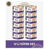 Felicia Insight Fillet Somonlu Fileto Kısırlaştırılmış Yetişkin Kedi Konserve Maması Seti 12x85 gr - 12X85GR
