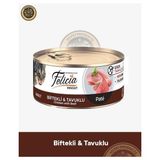 Felicia Insight Pate Biftekli & Tavuklu Kıyılmış Yetişkin Kedi Konserve Maması 85 gr - 85GR