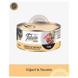 Felicia Insight Pate Ciğerli & Tavuklu Kıyılmış Yetişkin Kedi Konserve Maması 85 gr - 85GR