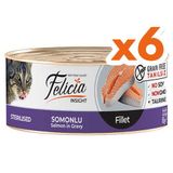 Felicia Insight Sterilised Somonlu Fileto Tahılsız 6x85 gr Kısırlaştırılmış Kedi Konservesi