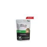Felicia Jöle İçinde Tavuklu Taurinli Tahılsız 6x85 gr Yetişkin Kedi Konservesi