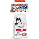 Felicia Kolajen Destekli Hipoalerjenik Kuzulu Yetişkin Medium Köpek Maması 3kg + 4 Adet Wanpy Ezme 90GR - 1