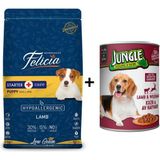 Felicia Kuzulu Küçük ve Orta Irk 3 kg Yavru Köpek Maması + Yaş Mama