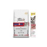 Felicia Kuzulu Yetişkin Kedi Maması 2 Kg + Gimcat Duo Paste Tavuklu Anti-Hairball Malt 50Gr