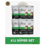 Felicia Pouch Tavuklu Yetişkin Kedi Yaş Maması Seti 6x85 gr - 6X85GR