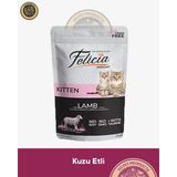 Felicia Pouch Yavru Kuzu Etli Yaş Kedi Maması 85GR