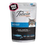 Felicia Somonlu Tahılsız Kısırlaştırılmış Pouch Konserve Yetişkin 100x85 gr Kedi Maması