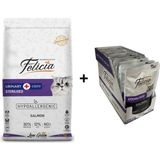 Felicia Sterilised Somonlu 12 kg Kısırlaştırılmış Kedi Maması + 12x85 gr Somonlu Kısır Yaş Mama