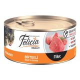 Felicia Tahılsız Biftekli Fileto Yaş 85 gr Kedi Maması