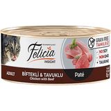 Felicia Tahılsız Sterilised Biftekli Fileto Kedi Konserve 12x85 gr