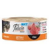 Felicia Tahılsız Sterilised Biftekli Fileto Yaş 85 gr Kedi Mama