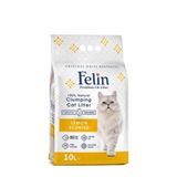 Felin 10 lt Limon Kokulu İnce Taneli Topaklaşan Kedi Kumu