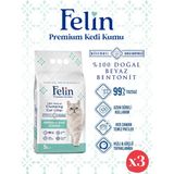 Felin 3x5 lt Marsilya Sabunu Kedi Kumu
