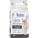 Felin Aktif Karbonlu Topaklanan Ince Taneli Kedi Kumu 5L
