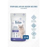 Felin Lavender Lavanta Kokulu Topaklanan Ince Taneli Kedi Kumu 20 Lt