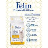 Felin Limon Kokulu Topaklanan Ince Taneli Kedi Kumu 5L