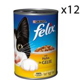 Felix 12x400 gr Tavuklu Kedi Yaş Mama Konservesi