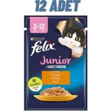 Felix 12x85 GR Pouch Tavuklu Yavru Kedi Konservesi