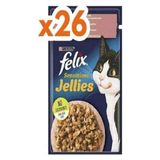 Felix 26x85 Gr Sensation Somonlu Karidesli Jel Pouch Kedi Yaş Mama