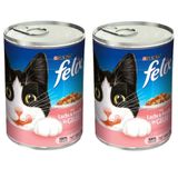 Felix 2x400 gr Purina Somonlu ve Alabalıklı Konserve Yaş Kedi Maması