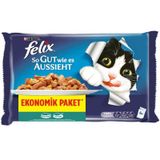 Felix 4x100 gr Morina Balıklı Ve Ton Balıklı Konserve Kedi Maması