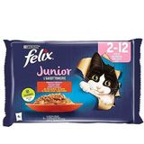 Felix 4x85 gr GR Etli Yavru Kedi Yaş Maması
