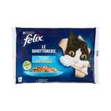 Felix 4x85 gr Jöle İçinde Somonlu ve Ton Balıklı Yetişkin Kedi Konservesi