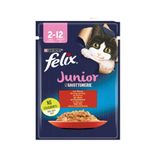 Felix 6x85 gr Pouch Jöle İçinde Sığır Etli Yavru Kedi Konservesi