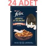 Felix 80 gr 24 Adet Pouch Somonlu Yaş Kedi Maması