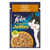 Felix 85 gr Sensations Havuçlu Jöle İçerisinde Tavuklu Yaş Kedi Maması