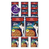 Felix Adult Domates Soslu Sığır 26x85 gr Yaş Mama