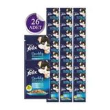 Felix Adult Pouch Sardalya ve Somonlu Yaş 26x85 gr Kedi Maması