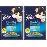 Felix Çifte Lezzet Somon & Alabalık Kedi Yaş Mama (26 x 85 gr) (2 paketi)
