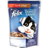 Felix Çifte Lezzet Somon Sardalya Yaş Pouch Mama 20 Adet