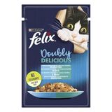 Felix Çifte Lezzet Somonlu ve Sardalyalı Yaş 85 gr Kedi Maması