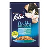 Felix Çifte Lezzet Somonlu ve Sardalyalı Yetişkin 85x24 gr Kedi Konservesi