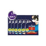 Felix Felix Karışık Yaş Kedi Maması Serisi 12 Adet Yeni Çeşitleri