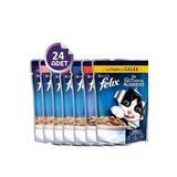 Felix Felix Pouch Yaş Kedi Maması Karışık Paket 24 Adet