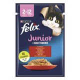 Felix Junior Sığır Etli Yavru Pouch Yaş Özel 85 gr Kedi Maması