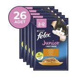 Felix Junior Tavuklu 85 gr x 26 Adet Yavru Kedi Yaş Mama