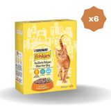 Felix Kedi Friskies Yetişkin Kümes Hayvanlı Kuru Mama 300 gr - (6 Adet)