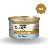 Felix Kedi Yaş Mama Gourment Gold Kıyılmış Tonlu 85 gr - (1 Adet)