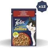 Felix Kedi Yaş Mama Sensation Sığır Domatesli 85 Gr - (12 Adet)