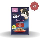 Felix Kedi Yaş Mama Yavru Sığır Etli 85 Gr - (2 Adet)
