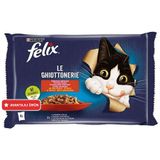 Felix Multi Pouch Sığır Etli ve Tavuklu Yaş Kedi Maması 4 Adet X 85 Gr