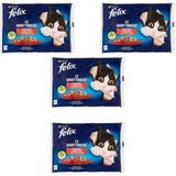 Felix Multipack Sığır ve Tavuk Etli Yetişkin Yaş 4x85 gr Kedi Maması