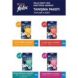 Felix Party Mix 4lü Tanışma Paketi Karışık Kedi Ödül Maması Yetişkinler İçin Lezzetli Seçenekler