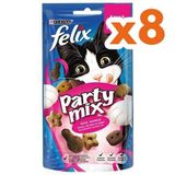 Felix Party Mix 8x60 gr Karışık Piknik Lezzetleri Kedi Ödülü